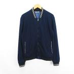 ショッピングzara ザラマン ZARA MAN ジャンパー ブルゾン 長袖 ジップアップ エルボーパッチ EUR L USA L ネイビー ※EKM メンズ