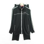  Dunlop Motor Sport выставить верх и низ джерси жакет длинный рукав Zip выше брюки длинный длина L черный *EKM мужской 