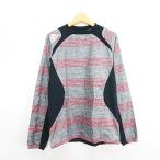  Adidas adidaspi стерео Wind брейкер длинный рукав вырез лодочкой окантовка Logo 2XS серый × темно-синий футбол одежда *EKM мужской 