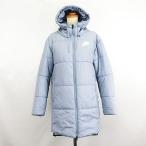 ショッピングベンチコート ナイキ NIKE AJ7434-088 ベンチコート アウター 長袖 フード ロング丈 ロゴ 中綿 L グレー スポーツウェア ※EKM レディース