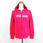  Adidas adidas Parker жакет тренировочный длинный рукав Zip выше тонкий Logo стрейч L розовый спорт одежда *EKM женский 