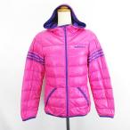  Adidas adidas пуховик внешний длинный рукав капот Zip выше линия Logo S розовый спорт одежда *EKM женский 