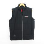  Dunlop Motor Sport DUNLOP MOTORSPORT жакет внешний безрукавка лучший Zip выше Logo с хлопком L черный *EKM men 