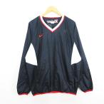  Nike NIKE бриллиант retipi стерео Wind брейкер длинный рукав V шея тянуть over автомобиль ka автомобиль Caro goXL темный темно-синий основа bo-