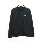  Adidas adidas джерси жакет длинный рукав Zip выше Logo 160 черный спорт одежда *EKM Kids 
