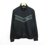  Nike NIKE джерси жакет длинный рукав Zip выше Logo M черный спорт одежда *EKM мужской 