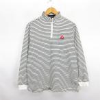  Le Coq s Porte .fle coq sportif GOLF COLLECTION рубашка длинный рукав с высоким воротником половина Zip окантовка шерсть . Logo M белый ×bla