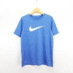  Nike NIKE футболка cut and sewn короткий рукав вырез лодочкой DRI-FIT Logo L блюз Poe tsu одежда *EKM Kids 