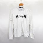  Harley Hurley Rush Guard длинный рукав Zip выше с высоким воротником UPF 50+ Logo S белый *EKM мужской 