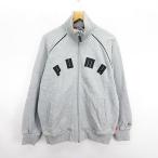  Puma PUMA жакет тренировочный длинный рукав Zip выше Logo хлопок O серый спорт одежда *EKM мужской 