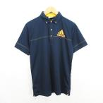  Adidas adidas TaylorMade рубашка-поло короткий рукав кнопка down Logo L темно-синий Golf одежда *EKM мужской 