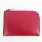 エルメス HERMES リミックス カードケース 名刺入れ 財布 小銭入れ ウォレット L字ファスナー □N刻印 エプソン ルージュ レッド 赤 メンズ