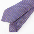 未使用品 エルメス HERMES ネクタイ ファソネ H柄 パープル オレンジ 紫 剣先幅7ｃｍ 現行 ビジネス メンズ