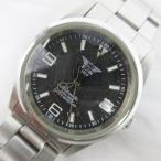  Elgin ELGIN Automatic автоматический самозаводящиеся часы раунд FK-979-LO наручные часы чёрный циферблат рабочее состояние подтверждено мужской 