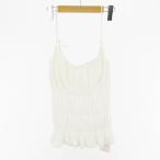  не использовался товар RUBY AND YOU рубин and You топ вязаный tops Flare лента белый белый F женский 