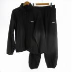 700fill L Small Payment Logo Track Jacket выставить верх и низ спортивная куртка брюки нейлон Logo вышивка черный чёрный мужской 
