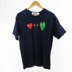 ���g�p�i �v���C�R���f�M�����\�� PLAY COMME des GARCONS AD2026 XL T�V���c ���� AZ-T186 3�A �n�[�g �v�����g �l�C�r�[ �� �R�b�g�� Cot