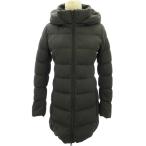 ユニクロ UNIQLO ダウンジャケット ダウンコート ブルゾン フード ジップアップ ウール混 黒 ブラック S ●ECO