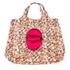 シーバイクロエ SEE BY CHLOE 美品 SBC ESSENTIAL エッセンシャル トートバッグ エコバッグ 折りたたみ 総柄 ピンク レディース