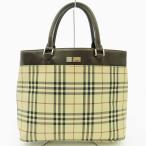 ショッピングBURBERRY バーバリー BURBERRY バーバリーチェック トートバッグ ハンドバッグ ロゴ A4収納可 レザーハンドル  ノバチェック ●ECO