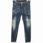 ディースクエアード DSQUARED2 20SS SKATER JEAN スケーター デニムパンツ ジーンズ ペイント加工 青 ブルー 44 約S 0412 メンズ