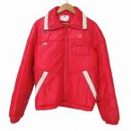  Descente DESCENTE 80's~90's Vintage с хлопком блузон лыжи одежда Zip выше in капот нашивка L красный белый #GY09 X мужской 