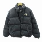 ザノースフェイス THE NORTH FACE ヌプシ ダウンジャケット ロゴ 刺繍 ナイロン M 黒 ブラック NF003AS /HO ■GY09 ☆AA★ メンズ