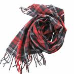  не использовался товар Tommy Hilfiger TOMMY HILFIGER с биркой muffler палантин в клетку шерсть красный темно-синий 0625 *ECO мужской 