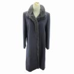  высокий мода hi-fashion длинное пальто воротник норка мех шерсть кашемир . темно-синий темно-синий 0710 женский 