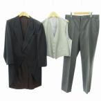 ART'S TAILORa-tsu Taylor смокинг фрак из трех частей формальный церемония чёрный черный серый примерно M мужской 