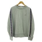 モンクレール MONCLER 近年 MAGLIA GIROCOLLO マグリア スウェット トレーナー ロゴテープ グレー L E10918042100 メンズ