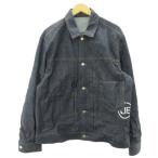 ショッピングユニフォーム 未使用品 ユニフォームエクスペリメント uniform experiment 23SS デニム ジャケット トラッカージャケット インディゴ 4 約XL