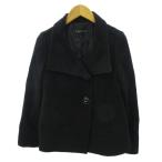  Indivi INDIVI бушлат бушлат шерсть с ангорой короткий 36 чёрный черный 0910 #YHS3 женский 