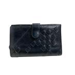ショッピングヴェネタ ボッテガヴェネタ BOTTEGA VENETA 二つ折り財布 ウォレット イントレチャート レザー 皮革 黒 ブラック 0912 メンズ