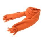  Старая Англия OLD ENGLAND muffler Logo вышивка шерсть бахрома Британия производства orange 0914 мужской 