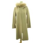 Coomb Koo m мех лисы f- dead пальто Zip выше бежевый 38 примерно M SN-12603 женский 