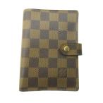  Louis Vuitton LOUIS VUITTON прекрасный товар Agenda PM Damier *eben обложка для записной книжки кожа чай Brown R20700 1008 прочее 