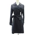 未使用品 タトラス TATRAS タグ付き ウール トレンチコート ダブル ロング 紺 ネイビー 3 L LTA14S4383 レディース