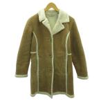  L e рубин nL.L.BEAN искусственный мутон пальто средний длина XS чай Brown 1126 #YHS3 женский 