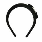 ショッピングフェラガモ 未使用品 サルヴァトーレフェラガモ Salvatore Ferragamo ヴァラ カチューシャ ヘアバンド リボンモチーフ 黒 ブラック 1125