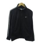  Nike NIKE спортивная куртка джерси swoshu Logo вышивка L чёрный черный 1222 #YHS9 женский 