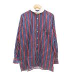 ショッピングINDIVIDUALIZED インディビジュアライズドシャツ INDIVIDUALIZED SHIRTS シャツ 長袖 M 赤 レッド 青 ブルー クレリック USA製 /YJ メンズ