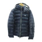 ショッピングバーバリー バーバリーブラックレーベル BURBERRY BLACK LABEL 美品 2WAY ホース刺繍 ダウンジャケット デタッチャブル ベスト 紺 ネイビー L