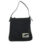 ショッピングフェンディ フェンディ FENDI マンマバケット コットンジャージー ワンショルダーバッグ FF金具 黒 ブラック 2305.26734.00 レディース