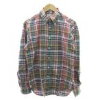 ショッピングINDIVIDUALIZED インディビジュアライズドシャツ INDIVIDUALIZED SHIRTS 美品 ボタンダウンシャツ BD チェック 米国製 USA製 長袖 15.5-34 約M