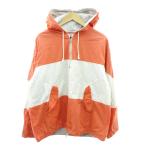 ショッピングGAP ギャップ GAP オールド 90s 白タグ アノラック パーカー ボーダー オレンジ × 白 ホワイト M メンズ