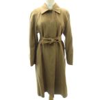 バーバリー ロンドン BURBERRY LONDON 美品 アンゴラ ステンカラーコート ジャケット 茶 ブラウン 38 約M FN032-860 レディース