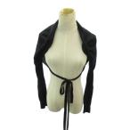 シャネル CHANEL 04P ニット ボレロ カーディガン カシミヤ100% 長袖 38 黒 ブラック 0207 レディース