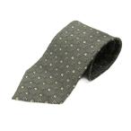  Yves Saint-Laurent YVES SAINT LAURENT шелк галстук бизнес общий рисунок серый серия мужской 