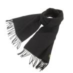  Celine CELINE прекрасный товар muffler чёрный черный бахрома шерсть /SJ мужской женский 